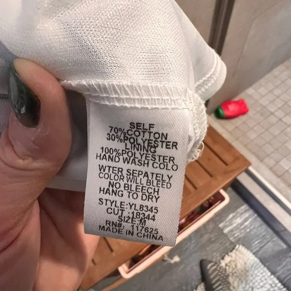 Ya Los Angeles blue and white zebra striped dress - Picture 4 of 5